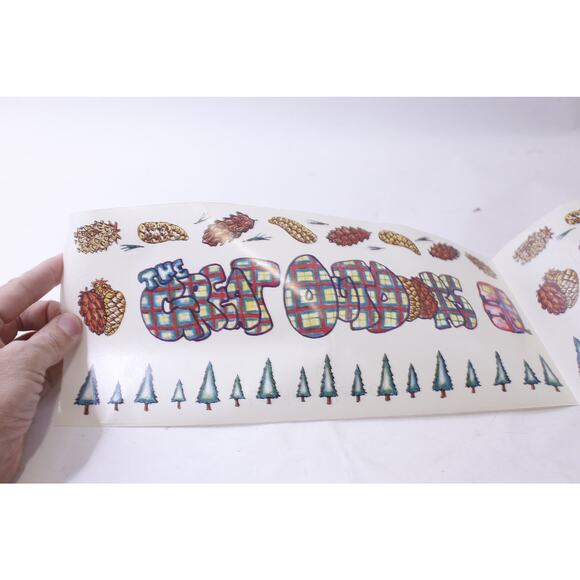 The Great Outdoors, Sticker Roll, Forest Theme, Wood Motif, Party, Holiday Decor - Picture 2 of 4